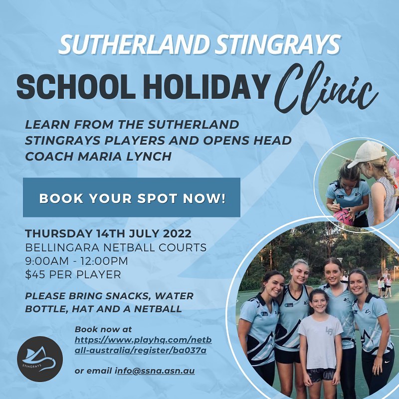 School Holiday Clinic july 22
